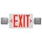 Nuvo Red Combo Exit Sign/Light - 90min Backup - Dual Head - 120/277V 67/121 - alternate 3
